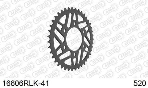 16606RLK-41 звезда задняя (ведомая) стальная, облегченная, 520, AFAM ()