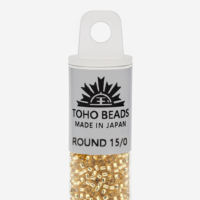 Японский бисер TOHO Round 15/0 (№PF22), с внутренним серебрением, прозрачный