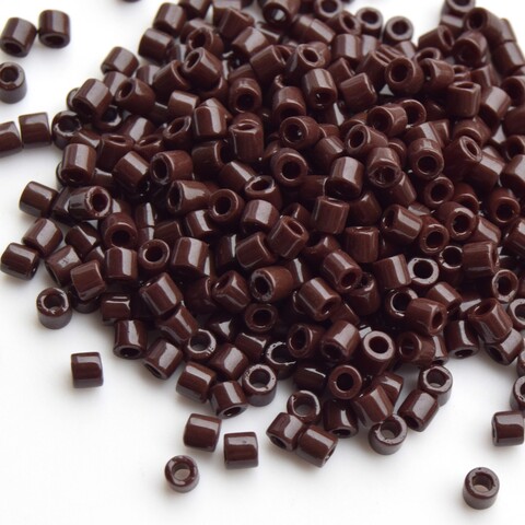 DB-0734 Бисер цилиндрический Миюки делика 11/0 /Miyuki delica 11/0 Opaque Chocolate Brown