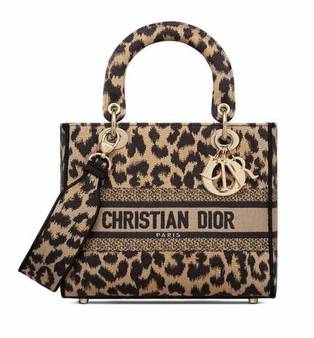 Сумка Dior Lady D-lite, модель среднего формата, женская, бежевый