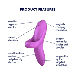 Вибратор на палец Satisfyer Bold Lover темно-розовый