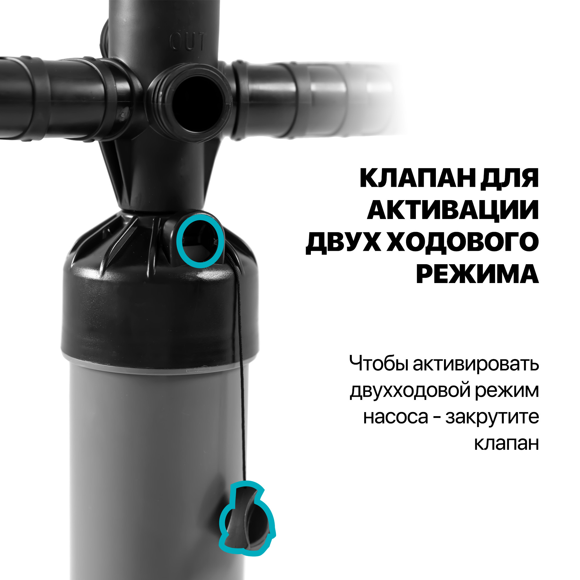 Насос двухпоршневой EasyRider для SUP-досок - Аксессуары для сап досок | iRide shop фото 6