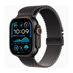 Apple Watch Ultra 2 (2024) 49mm Black Titanium Case with Black Titanium Milanese Loop M