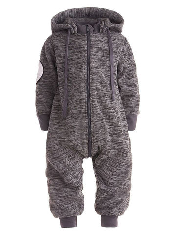 Флисовый комбинезон "Серый меланж"