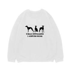 Свитшот "3 Левретки назад"