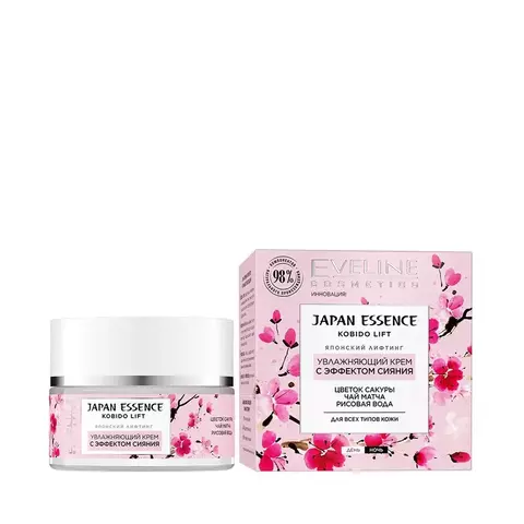 EVELINE JAPAN ESSENCE Увлажняющий крем с эффектом сияния 50мл