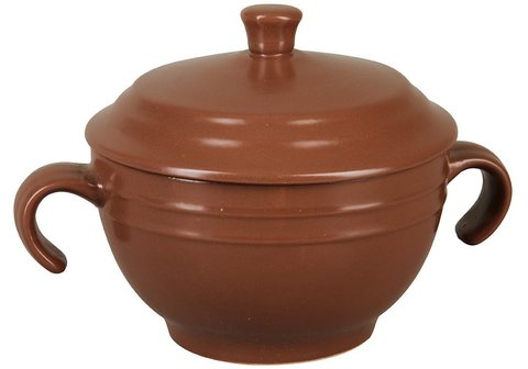 Супница с крышкой (коричневая) 9264-3