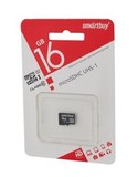 Карта памяти Micro-SD 16 GB Smart Buy Class 10 без адаптера