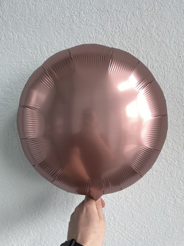 Круг Сатин Розовое-Золото 18"