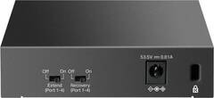 TP-Link LS105LP Настольный коммутатор с 5 портами 10/100 Мбит/с (4 порта PoE), стальной корпус
