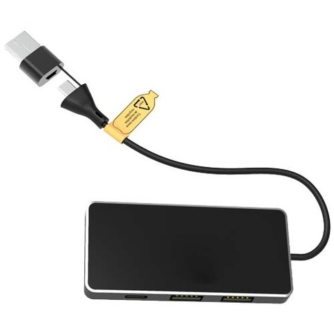 SCX.design H20 USB-концентратор 8-в-1 с двойным входом и 6 портами