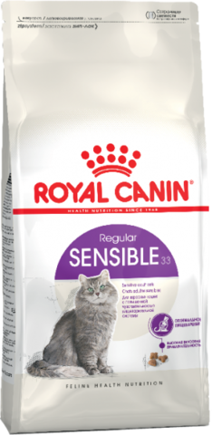 Royal Canin Sensible 33 сухой корм для взрослых кошек с чувствительной пищеварительной системой 4 кг
