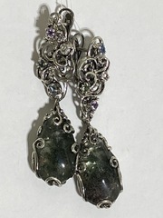 Фантом (серьги из серебра)