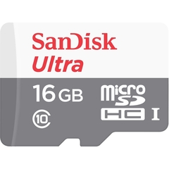 Карта памяти SanDisk microSDHC 16Gb UHS-I Ultra Class10 (80MB)