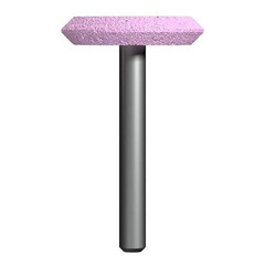 Шарошка абразивная ПРАКТИКА оксид алюминия, дисковая 32х6 мм, хвост 6 мм, блистер (641-237)