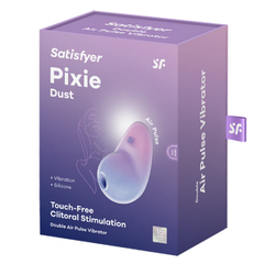 Клиторальный стимулятор Satisfyer Pixie Dust (воздушная стимуляция + вибрация) розово-голубой