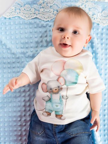 Футболка "Мышонок с шариками"