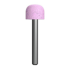 Шарошка абразивная ПРАКТИКА оксид алюминия, закругленная 19х16 мм, хвост 6 мм, блистер (641-145)