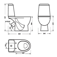 Унитаз-компакт Max Comfort
