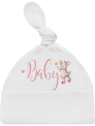Шапочка с принтом "Baby мышка"