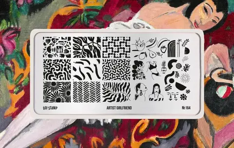Пластина для стемпинга GO STAMP 164 Artist Girlfriend
