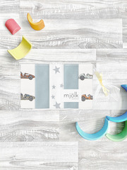 Набор платочков-слюнявчиков Mjölk Retro Cars