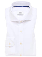 Сорочка мужская 1863 by Eterna Modern Fit 2355-XS82-00 из хлопка со льном белая