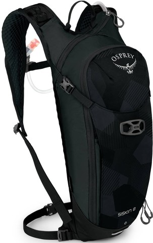 Картинка рюкзак велосипедный Osprey Siskin 8 Obsidian Black - 1