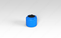 Ёмкость пластиковая пищевая ЭкоПром T 1.2 100 л. вертикальная усиленная под плотность до 1.2 г/см3 (56x56x52см;синий) - арт.555305