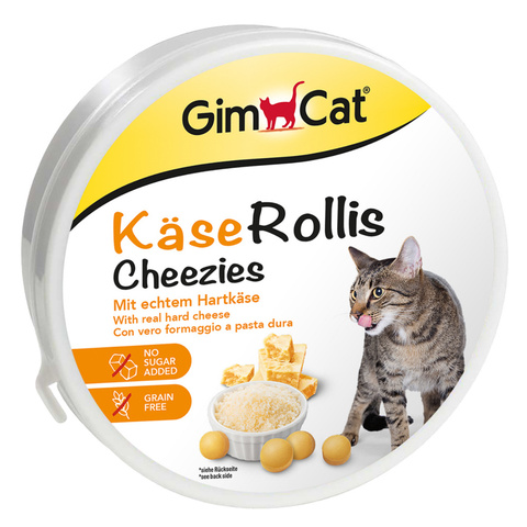 GimCat Витамины для кошек Сырные ролики (200 г)