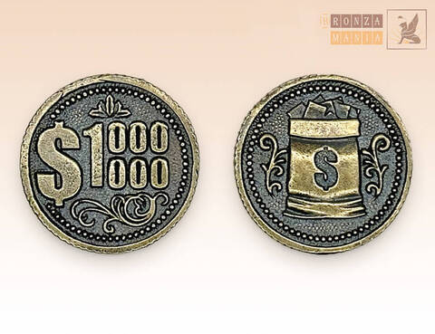 монета 1 Миллион долларов