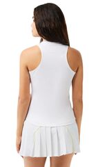 Топ теннисныйLacoste Contrast Stretch Cotton Sport Tank - white/grey