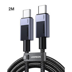 Кабель UGREEN L513 (45068)-C 2.0 Charging Data Cable (240W Max), 2м, черный