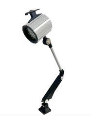 Станочный светодиодный светильник СКС на гибкой ножке с винтовым основанием 24v-36v — LED лампа местного освещения для станков с выключателем 9Вт, 900Лм, 5500К 24w, IP65