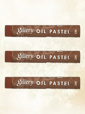 Пастель масляная мягкая профессиональная MUNGYO Gallery Коричневый №236 (3шт)