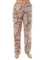 Брюки Б-18/розовый-цепи