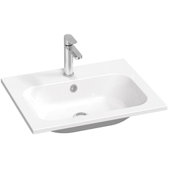 Ravak XJG01160001 Умывальник CHROME SLIM 600 белый с отверстиями фото