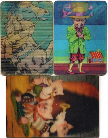 Набор из 3 стерео Календариков. Мультфильмы СССР 1982, 1984, 1990 год