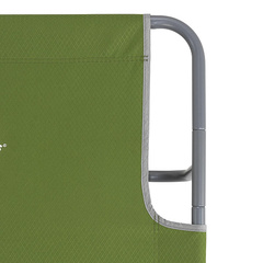 Раскладушка туристическая - походная кровать NISUS (Тонар) (стальная труба д.22, зеленый ромб/серый)