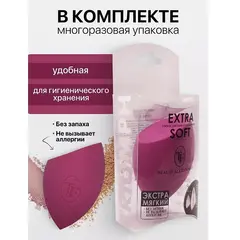 TF СТТ78 Спонж для макияжа экстра мягкий MAKE-UP EXTRA SOFT SPONGE fuchia (Китай)
