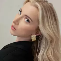 Серьги золотые Слой, Золотые