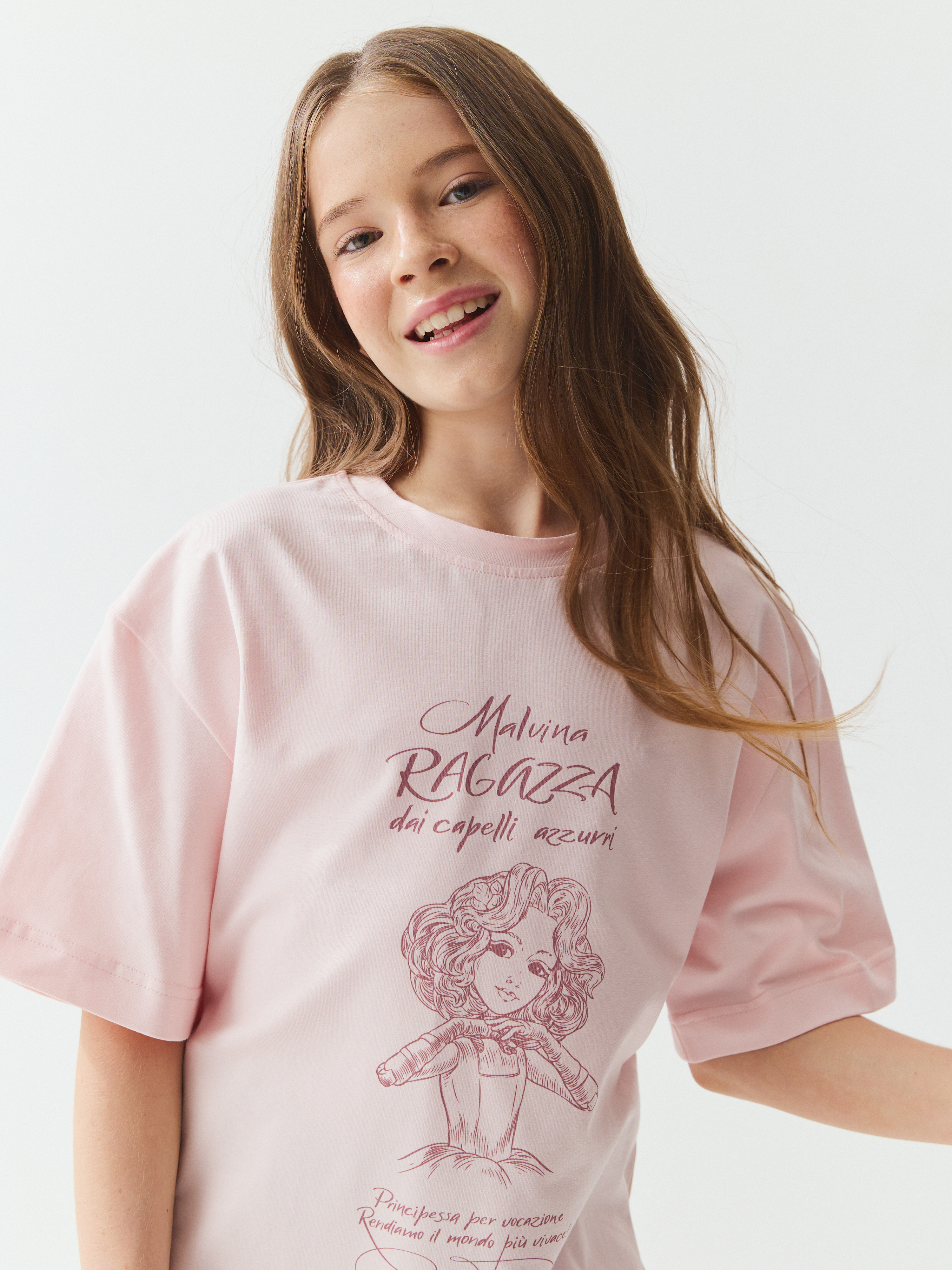 футболка оверсайз "мальвина" 7+  купить с доставкой