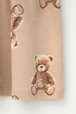 платье  для девочки  КР 5824/нежный бежевый,милые мишки