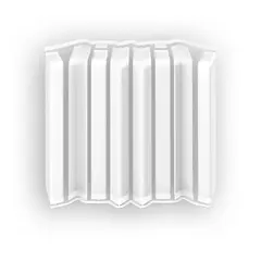 Накладки для плинтуса Идеал Дюра напольный прямоугольный 100мм 001 Белый (2 набора из 8 элементов) во флоупаке