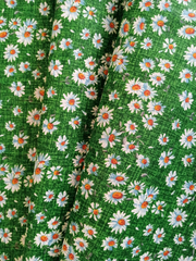 Ткань бязь плательная, рис. "Ромашки", ширина 150 см, арт. 621