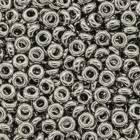 Японский бисер TOHO Demi 8/0 (№711), металлизированный, непрозрачный глянцевый