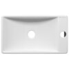 Aqueduto PEQL0210 AQD PEQUENO Раковина накладная/подвесная прямоугольная мини левая,  380*220, белый глянцевый