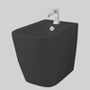 ArtCeram ASB005 17 00 ArtCeram A16 Биде напольное 36х52 см, 1 отверстие, цвет черный матовый/покрытие Saniglaze