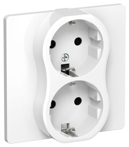 FLITE Роз. 2-я с з/к без з/ш б/к 16А РС12-1-К-ФлБ бел. IEK