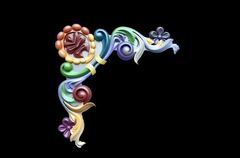 Силиконовый молд № 784 Набор вензелей